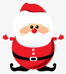 Fat Santa Claus Cartoon, HD Png Download, Transparent PNG