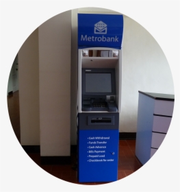 Metrobank Cash Acceptance Machine, HD Png Download, Transparent PNG