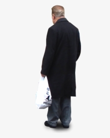 Old Film Texture Png Download - Old Man In Suit Back, Transparent Png, Transparent PNG