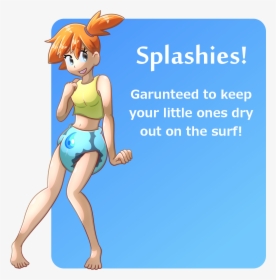 Misty Uses Splahies - Misty In Diapers, HD Png Download, Transparent PNG