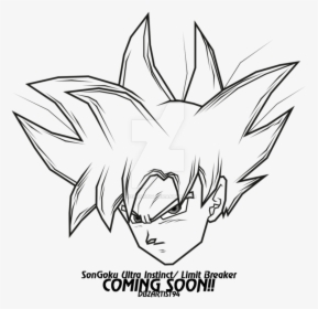 Easy To Draw Ultra Instinct Goku , Png Download - Goku Ultra Instinct Drawing Easy, Transparent Png, Transparent PNG