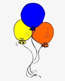Blue Orange And Yellow Balloons - Letting Go Therapy Worksheets, HD Png Download, Transparent PNG
