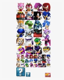 Transparent Sonic Forces Png - Sonic Forces Speed Battle All Characters, Png Download, Transparent PNG