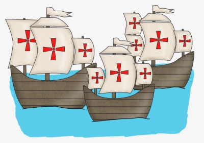 Transparent Columbus Day Png - Christopher Columbus Boat Clipart, Png Download, Transparent PNG