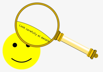 Magnifying Glass - Look Carefully Clip Art, HD Png Download, Transparent PNG