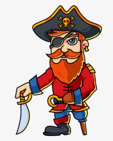 Pirate Hook Cliparts Png Download - Cartoon Transparent Pirate, Png Download, Transparent PNG