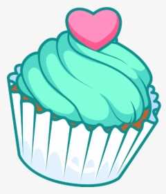 #cupcake #cupcakeday #heart #green #cake #pink #food - Cute Green Cupcakes Clipart, HD Png Download, Transparent PNG