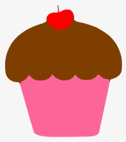 With Cherry Clip Art - Cupcake Cherry Clipart, HD Png Download, Transparent PNG