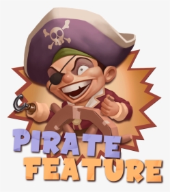 05 Character Pirate Hooksheroes Thumbnail - Cartoon, HD Png Download, Transparent PNG