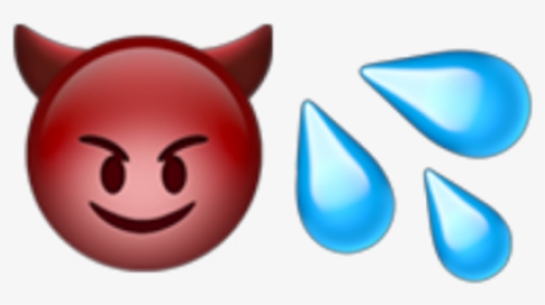 #devil #evil #red #emoji #iphone #ios - Red Devil Emoji Iphone, HD Png Download, Transparent PNG