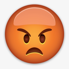 Evil Face Emoji - Emoji Angry Sticker, HD Png Download, Transparent PNG