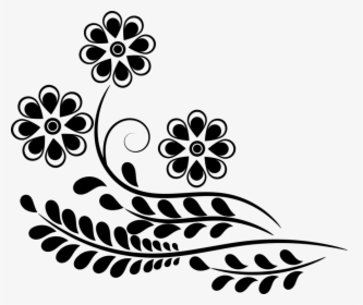 Flower, Embellishments, Cane, Foliage - Design Flower Line Art, HD Png Download, Transparent PNG