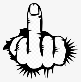Middle Finger Clipart Royalty Free Through Wall Photomal - Middle Finger Transparent Png, Png Download, Transparent PNG
