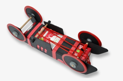 Red Car Mechanism - Cool Rubber Band Car, HD Png Download, Transparent PNG