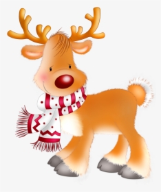 Christmas Clipart Rudolph - Free Christmas Reindeer Clipart, HD Png Download, Transparent PNG