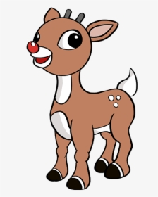 How To Draw Rudolph The Red-nosed Reindeer - Draw Rudolph, HD Png Download, Transparent PNG