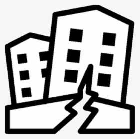 Earthquake Black And White Clipart, HD Png Download, Transparent PNG