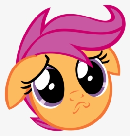 Scootaloo Big Eyes Png Profile Picture - Mlp I Love You, Transparent Png, Transparent PNG