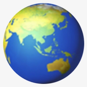 #asian #australian #australien #world #emoji #earth - Asia Earth Emoji, HD Png Download, Transparent PNG