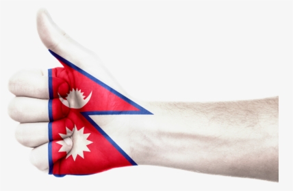 Nepal Thumbs Up Flag, HD Png Download, Transparent PNG