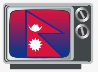 Nepal Flag On Tv - European Tv, HD Png Download, Transparent PNG