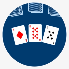 Transparent Hand Of Playing Cards Clipart - Poker, HD Png Download, Transparent PNG