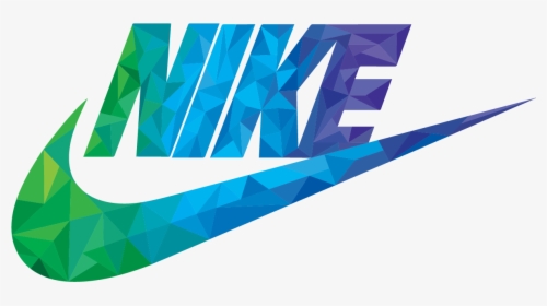 blue nike logo png