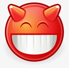 Demon Png Image - Devilish Smiley Face, Transparent Png, Transparent PNG