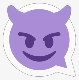 Purple Devil Emoji Transparent - Emoji Cruel, HD Png Download, Transparent PNG