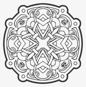 Celtic Ornament Vector Free Round Tracery - Circle Ornament Vector Png, Transparent Png, Transparent PNG