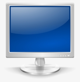 Monitor, Screen, Blue, Display, Pc, Computer, Apple - Blue Monitor, HD Png Download, Transparent PNG