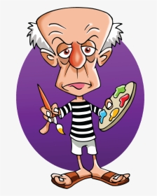 Eps Pablo Picasso Cartoon Caricature - Halten Und Parken Verboten, HD Png Download, Transparent PNG