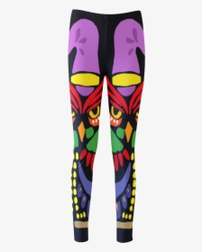 Colorful Owl Wizard Abstract Cassandra Women S Leggings - Leggings, HD Png Download, Transparent PNG