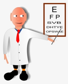 Transparent Doctor Clipart Png - Doctor Doing Eye Test, Png Download, Transparent PNG