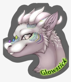 Glowstick Headshot Badge Com - Cartoon, HD Png Download, Transparent PNG
