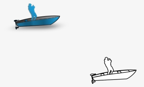 This Free Icons Png Design Of Man In Boat Fishing , - Skiff, Transparent Png, Transparent PNG