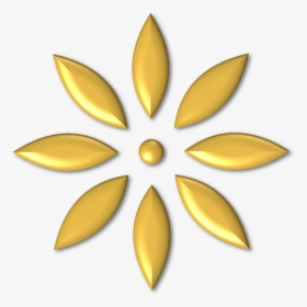 Bullet Points Png Download - Gold Petal Flower Png, Transparent Png, Transparent PNG
