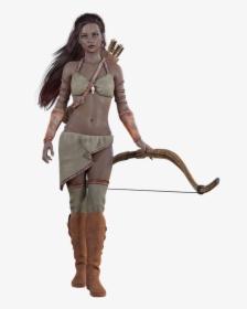 Transparent Amazon Arrow Png - Fantasy Human Archer Female, Png Download, Transparent PNG