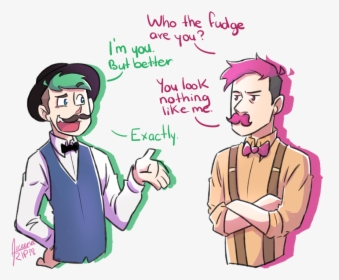 Jameson And Wilford By Aileenarip - Jameson Jackson And Wilford Warfstache, HD Png Download, Transparent PNG