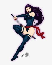 Comic Book Psylocke, HD Png Download, Transparent PNG