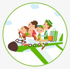 Air Transportation Circle - Family Holiday Clip Art, HD Png Download, Transparent PNG