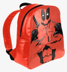 Psylocke Leather Backpack With Deadpool Print Casual - Laptop Bag, HD Png Download, Transparent PNG
