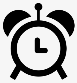Alarm Clock Png - Clock Black And White Clipart, Transparent Png, Transparent PNG