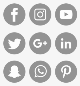 Facebook Logo Vector Gray - Transparent Background Social Media Icon, HD Png Download, Transparent PNG