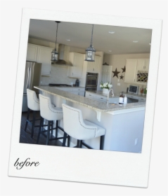Cream Cabinet Kitchen Makeover Reveal - Interior Design, HD Png Download, Transparent PNG