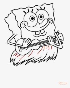 How To Draw A Spongebob Squarepants - Drawing, HD Png Download, Transparent PNG