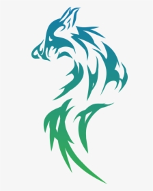 Transparent Fox Silhouette Png - Tribal Wolf Png, Png Download, Transparent PNG