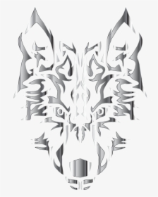 Visual Arts,head,symmetry - Wolf Symmetry, HD Png Download, Transparent PNG