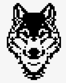 Pixel Art Wolf Head, HD Png Download, Transparent PNG