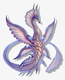 Guardian Water Dragon - Mythical Water Dragon Drawing, HD Png Download, Transparent PNG